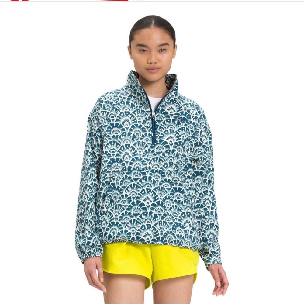 The North Face Blue and White Women's Jacket